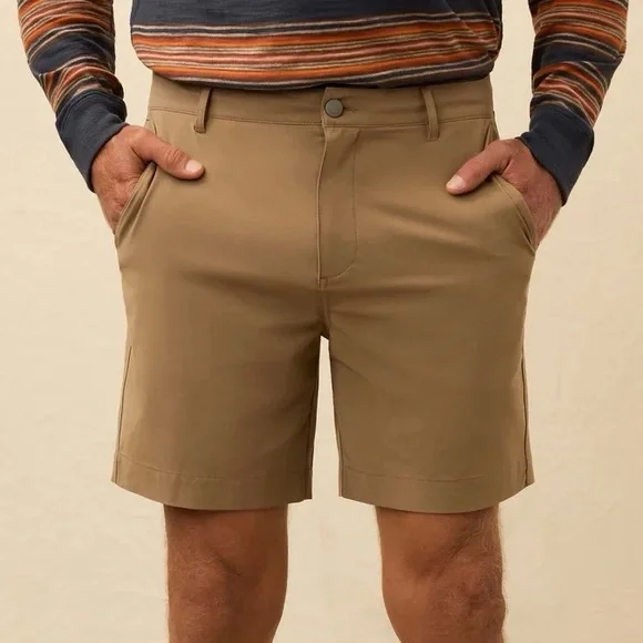 EUC Faherty Island Brown All Day Shorts - Picture 2 of 14